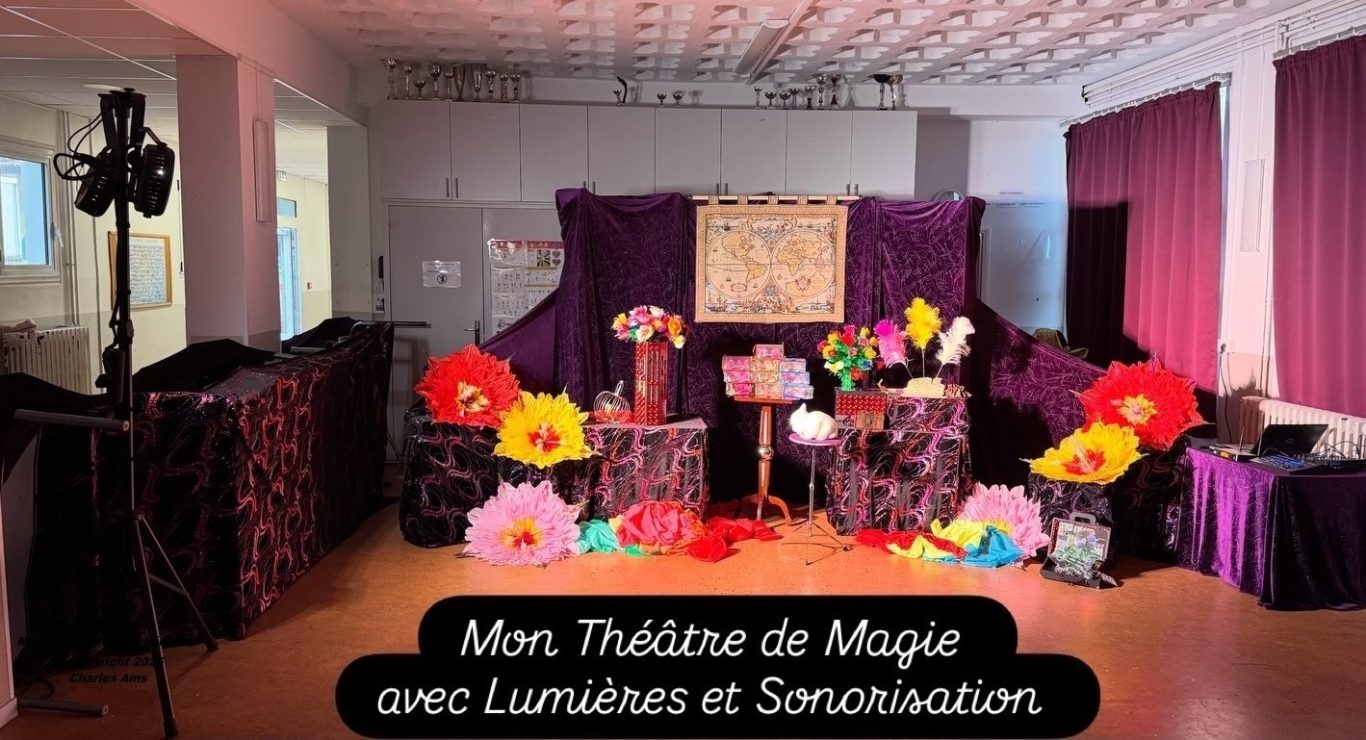 Salle après montage du Théâtre: Spectacle éducatif enfant pour école centre de loisirs ACM ALSH en Eure à 27000 Évreux Salle après montage du Théâtre: Spectacle éducatif enfant pour école centre de loisirs ACM ALSH en Eure à 27000 Évreux