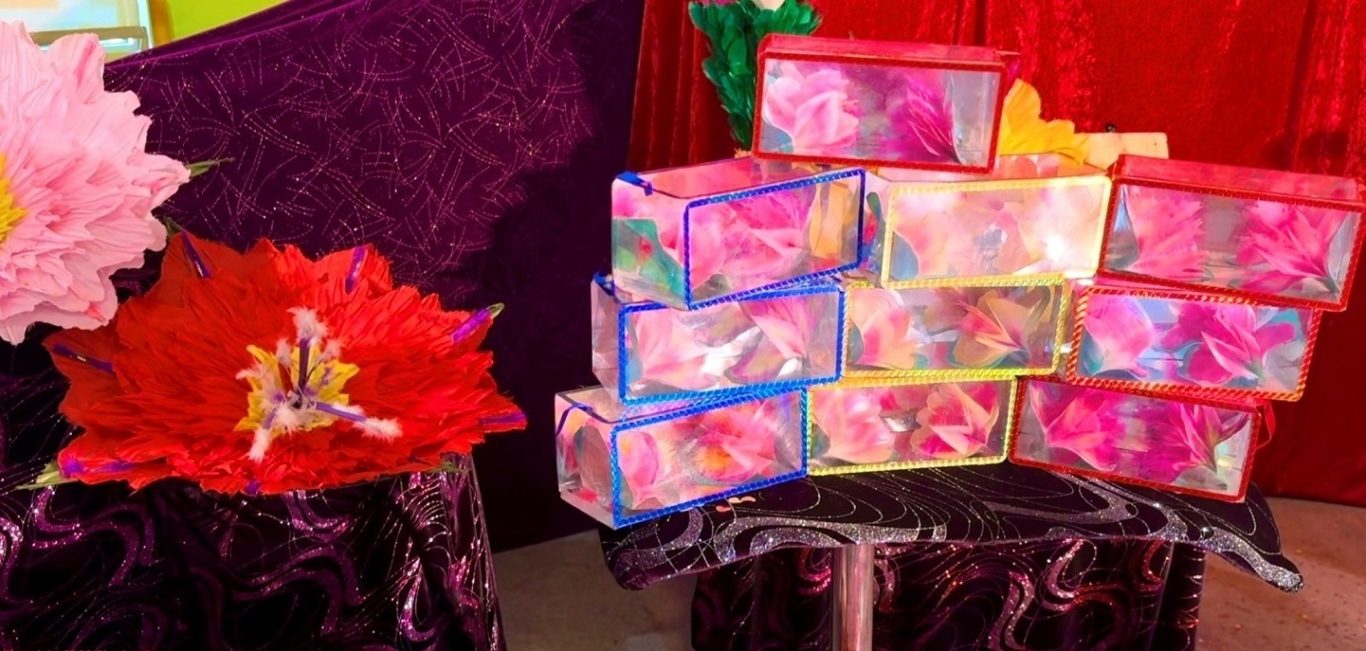 Apparitions féeriques de cristal magique, de fleurs géantes dans ce magnifique spectacle scolaire 92 maternelle à 92000 Neuilly-sur-Seine Meilleur spectacle scolaire magie 92 recommandé par les écoles élémentaires et primaires ALSH centres de loisirs à 92200 Neuilly-sur-Seine